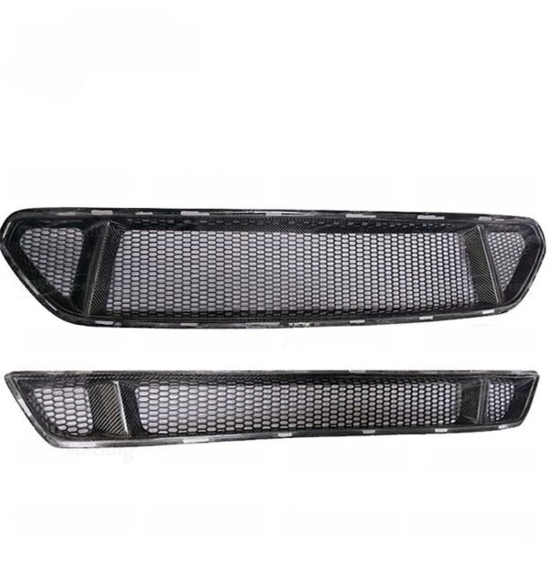 Front Bumper Grill Carbon Fiber Replacement | 15-23 Ford Mustang