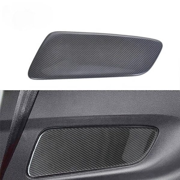 Dry Carbon Fiber Interior Rear Seat Side Door Panel Trim Set | 15-23 Ford Mustang