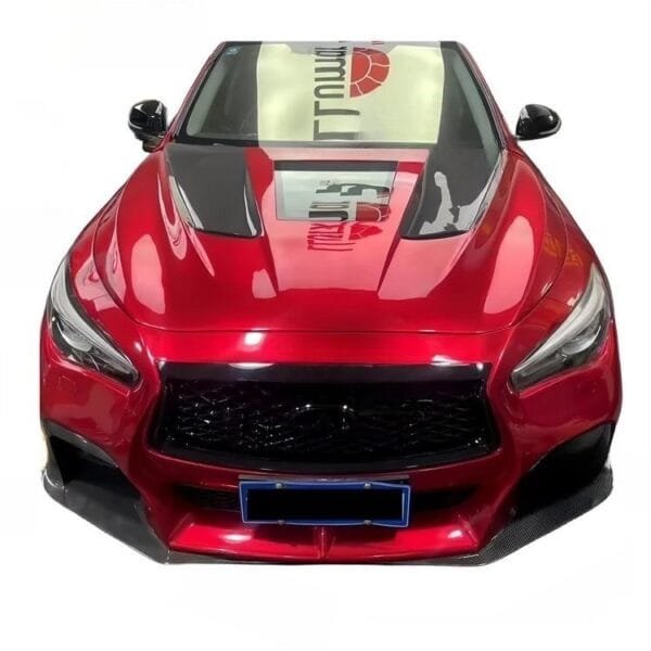 GP-1 Style See-Thru Carbon Fiber Hood | 14+ Infiniti Q50 - Image 3