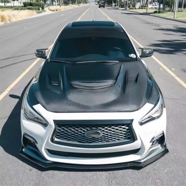 GS Style Carbon Fiber Hood | 14+ Infiniti Q50 - Image 2