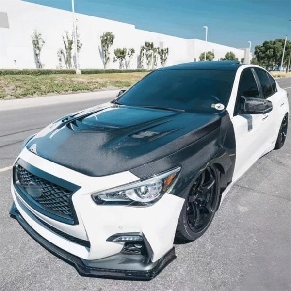 GS Style Carbon Fiber Hood | 14+ Infiniti Q50 - Image 4