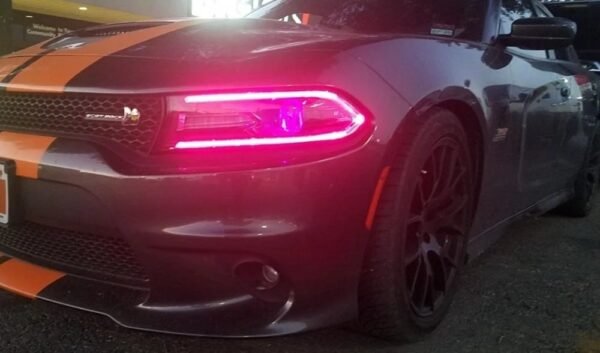 Custom RGB Headlights w/ Bluetooth (Pair) | 15+ Dodge Charger - Image 5