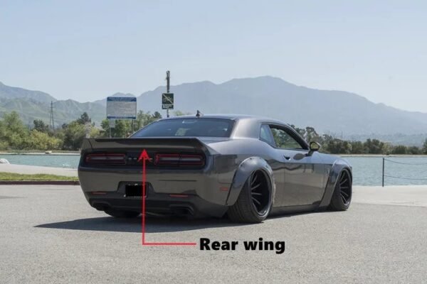 S-1 Style Carbon Fiber Rear Spoiler | 15+ Dodge Challenger - Image 2