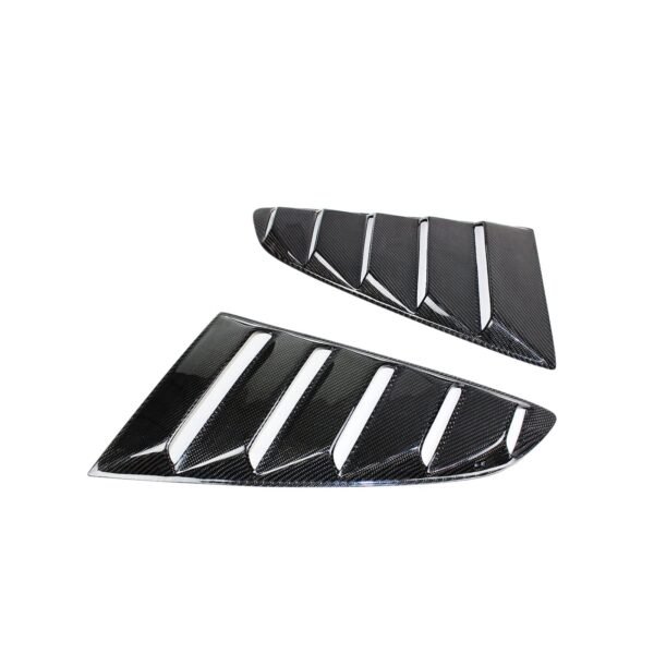 GT Style Carbon Fiber Side Window Vent Trim | 15-23 Ford Mustang - Image 2