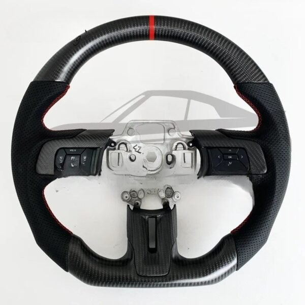 Custom Carbon Fiber Steering Wheel Trim | 15-23 Ford Mustang - Image 6