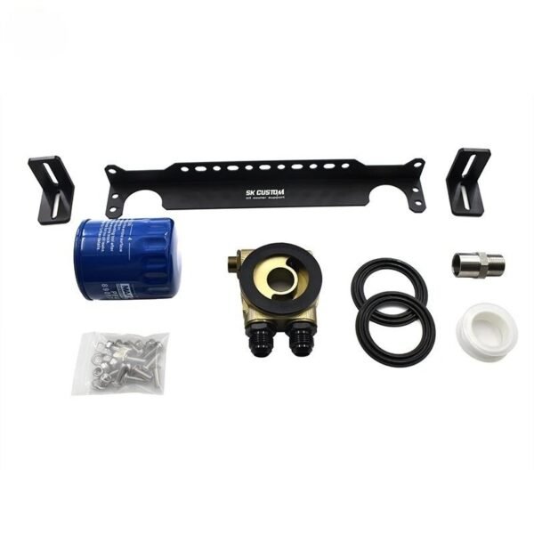 10 Rows Engine Oil Cooler Kit With Oil Cooler Sandwich Plate Adapter Kit | 15-23 Ford Mustang - Image 5