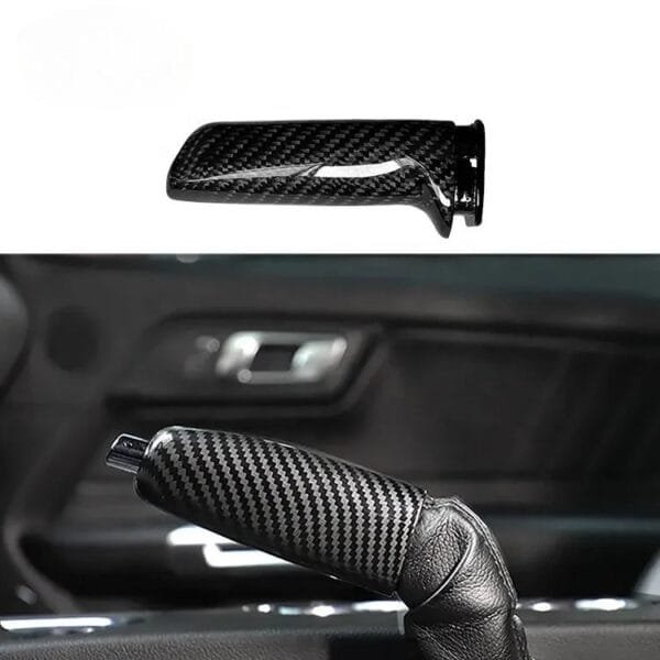 Carbon Fiber Interior Hand Brake Grip | 15-23 Ford Mustang - Image 6