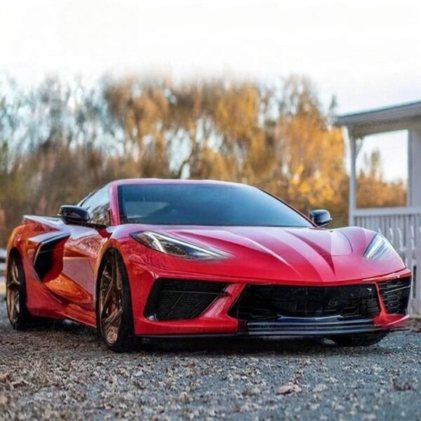 GT Style Dry Carbon Fiber Front Lip | 20+ Chevy Corvette C8 - Image 2