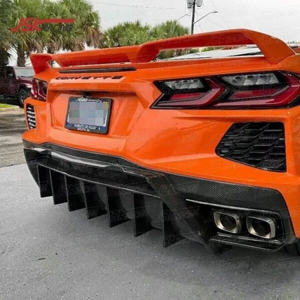 S1 Style Carbon Fiber Rear Diffuser | 20+ Chevy Corvette C8 - Image 2