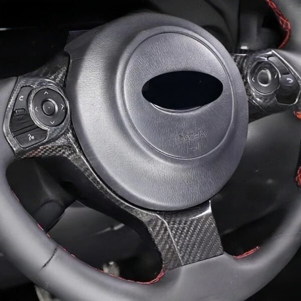 Custom Carbon Fiber Steering Wheel Button Trim | 21+ Toyota GR86 - Image 4